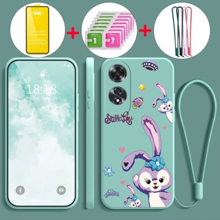 適用於 oppo a60 4g 手機殼軟殼液體矽膠保護套防震保護套新設計美學 YTMTUZI01