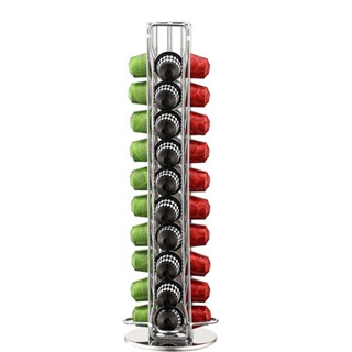 40 Nespresso 膠囊咖啡架,360 度可旋轉展示架和儲物架