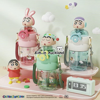 2025新款代購X＆W三麗鷗聯名嬰兒水杯 迪斯尼tritan搖頭太空杯子 小新款成人戶外便攜吸管杯嬰幼兒上學專用喝水壺