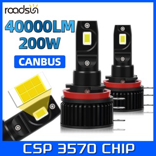 Roadsun 2PCS H15 LED 汽車大燈燈泡 40000LM 6000K 白色 800% 亮度 200W CS