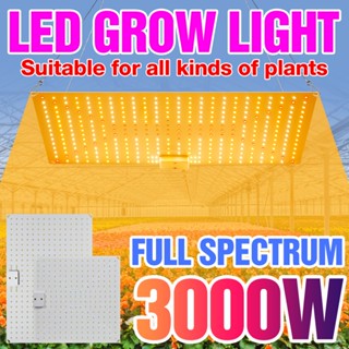 3000w植物生長燈led全光譜植物燈220v植物量子板110v溫室水培調光燈1500w 2000W紅藍光量子板水培箱蔬