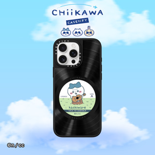 CASETIFY Chiikawa 保護殻 iPhone 13/ iPhone 14/ iPhone 15/ iPhone 16 小八貓黑膠唱片手機殼