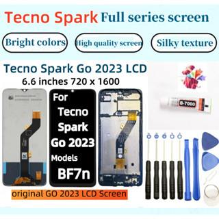 原裝 Tecno Spark Go 2023 LCD 適用於 Tecno BF7n 觸控式螢幕 Go 2023 BF7 螢幕