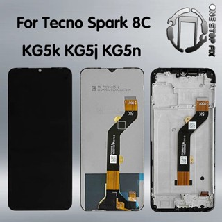 適用於 Tecno Spark 8C LCD 顯示屏觸摸數字化儀螢幕更換 KG5k KG5j KG5n 維修零件