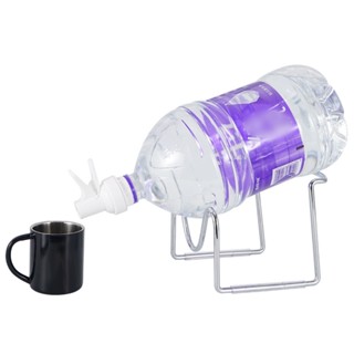 戶外野營5L水桶支架 水嘴螺旋口小水嘴飲水機桶裝水通用水龍頭 便攜式車用純淨水自駕倒置飲水臺式水桶架