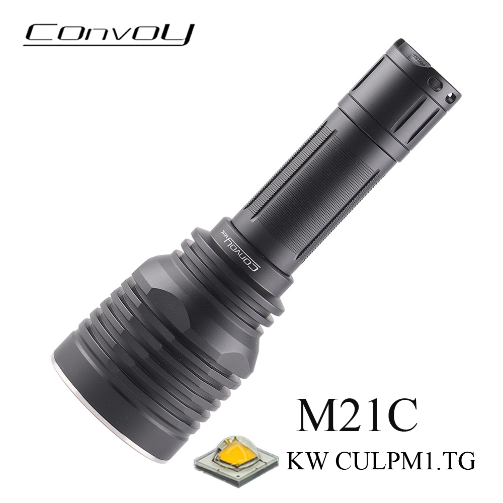 Convoy M21C 手電筒 21700 大功率遠距離手電筒 KW CULPM1。Tg 白光手電筒 Led 燈籠