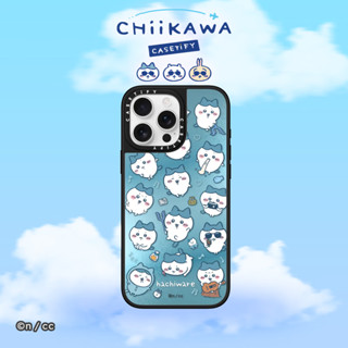 CASETIFY Chiikawa 保護殻 iPhone 13/ iPhone 14/ iPhone 15/ iPhone 16 小八貓滿版手機殼 - Blue Edition