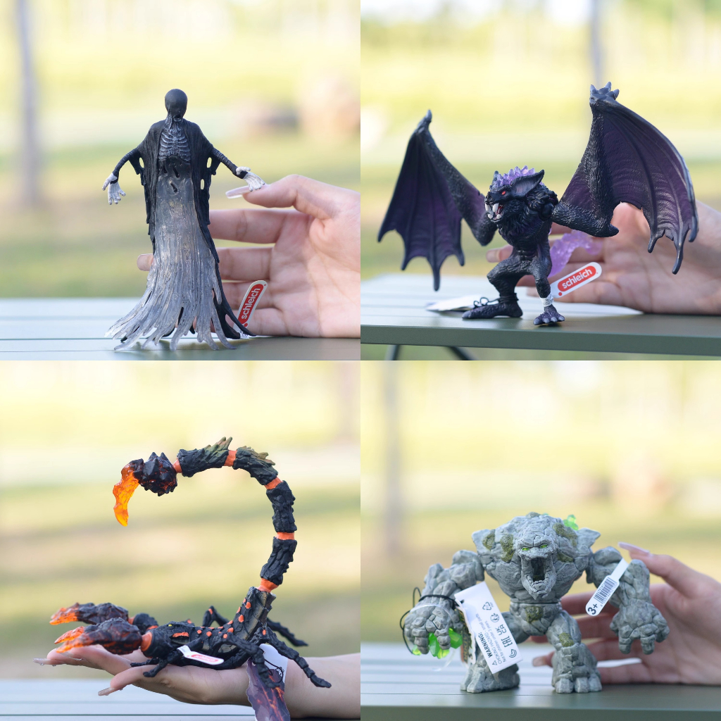 德國思樂schleich魔幻系列石怪熔岩蠍幽靈火鷹大飛龍模型玩具