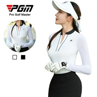 PGM GOLF 高爾夫女裝防曬冰絲長袖T恤抑菌速乾面料時尚女士運動上衣