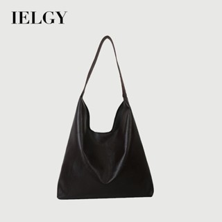 IELGY 大容量時尚質感pu通勤包 百搭單肩腋下托特包