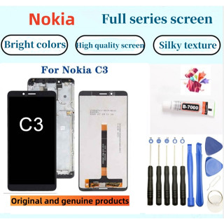 適用 諾基亞 Nokia C3 螢幕總成原裝液晶顯示內外一件式屏