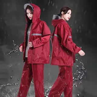 成人加厚防水雨衣雨衣摩托車雨衣摩托車雨衣套裝反光騎行雨衣