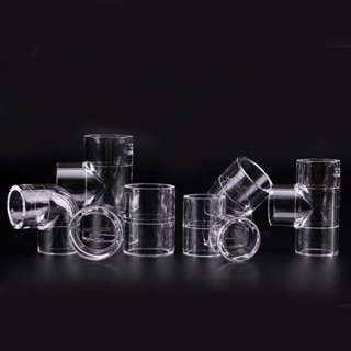 透明亞克力正三通有機玻璃接頭魚缸水管實驗管