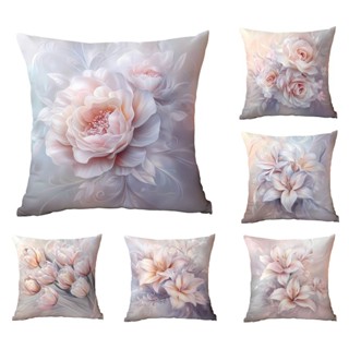 花枕套棉 70x70.60x60.50x50.45x45.40x40。北歐家居沙發床上用品枕套。方形靠墊套