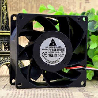 Delta/臺達 PFB0824UHE 8038 24V 1.63A 8CM 三線 變頻器散熱風扇