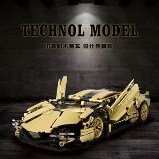 1000+PCS 樂高積木 F1跑車系列 蘭博基尼 V12 機械聯動賽車 男孩diy益智拼裝玩具禮物