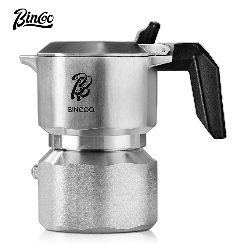 BINCOO 三閥316不銹鋼摩卡壺 GT Pro家用小型雙閥煮咖啡壺套裝