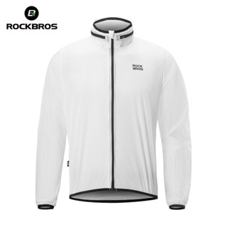 Rockbros 戶外風衣便攜可折疊夜光警示 YKK 拉鍊騎行夾克舒適騎行運動山地車公路自行車騎行裝備