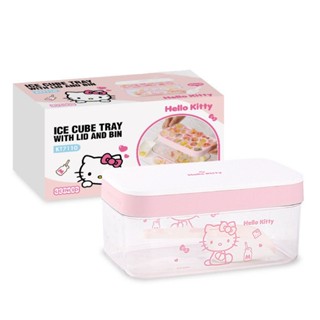 【現貨】Hellokitty矽膠冰格卡通食品級按壓冰塊模具家用製冰儲冰盒