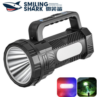 微笑鯊正品 ST5124 LED 強光手電筒 6檔位 手提探照燈 高亮遠射 Type-c充電 帶COB側燈 防水戶外巡邏