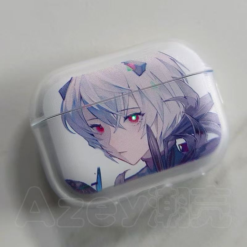 EVA綾波麗適用Airpods 4代Airpods Pro2代耳機殼Airpods 3代Airpods Pro無線藍牙耳