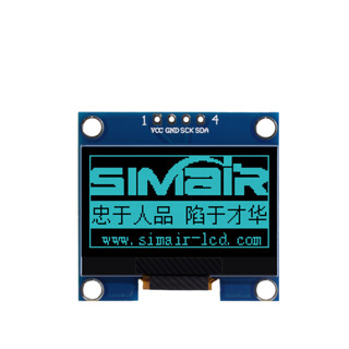 SIMAIR 1 .3 英寸 OLED 顯示模組,128x64,SH1106 驅動器,IIC & SPI 介面,4 針,