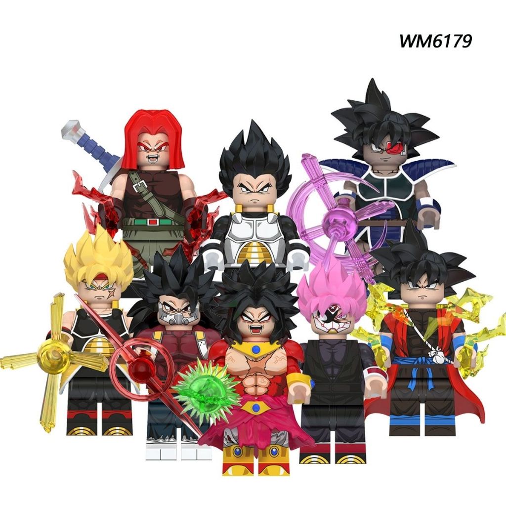 孫悟空 動漫 卡通 人偶 公仔 特蘭克斯 達列斯 布羅利 貝吉塔 黑悟空 人仔 拼裝玩具 禮物 收藏  WM6179