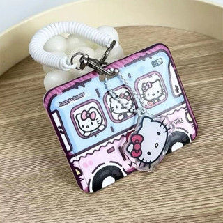 Hello Kitty 卡套適合學生校園餐卡套公交卡套辦公徽章保護套配掛件