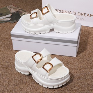 BIRKENSTOCK Step & STYLE 女士金屬扣EVA勃肯鞋厚底增高軟底環保防臭防滑簡約戶外涼拖鞋