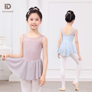 兒童舞蹈服跳舞裙女童芭蕾舞裙蕾絲拼接中國舞服裝練功服