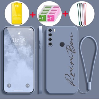 Redmi note 8 手機殼軟殼液體矽膠保護套防震保護套新設計美學 YTMOYW01