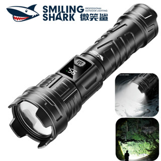 微笑鯊正品 SD5353 LED 強光手電筒 超亮M60 5000流明 3檔位 Type-c充電手電 防水 輕便 戶外