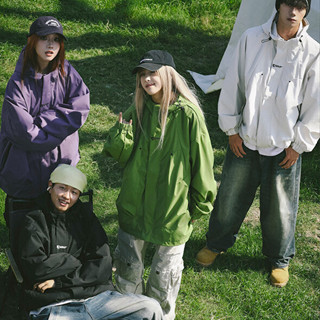 ✦AFFLIGA✦秋季防風防水戶外男女衝鋒衣 韓版簡約百搭多色登山外套男 寬鬆休閑潮流男款夾克