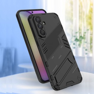 SAMSUNG 磨砂外殼三星 Galaxy A26 A36 A56 手機殼支架保護套防滑粗糙手機保護套 HK02