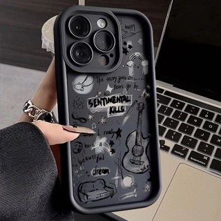 英文吉他 適用小米 15 14U 13TPro 12T 紅米 Note 14Pro+ 13Pro+ 11S 防摔保護殼