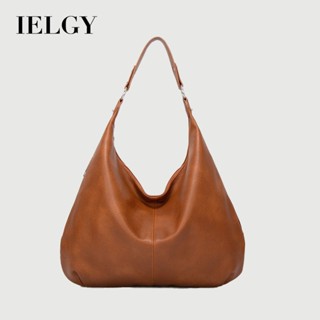 IELGY 復古托特包 子母包 大容量單肩手提軟皮腋下通勤百搭