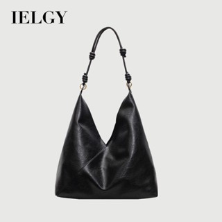 IELGY 復古大容量單肩托特包 高階洋氣休閒通勤斜揹包