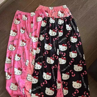 女式柔軟睡衣印花 Hello Kitty 蜘蛛俠卡通圖案長褲