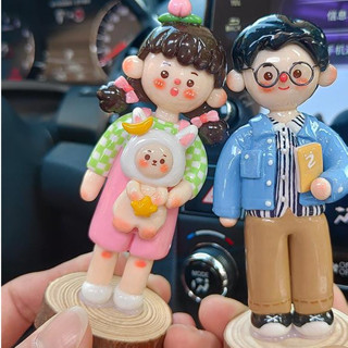 客製化 軟陶人偶 軟陶q版 人偶 定製 粘土 擺件 石塑粘土 定製 人偶 真人情侶 結婚 畢業 禮物