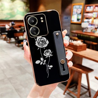 XIAOMI YBD Redmi 13C 4G 5G 小米 POCO C65 POCO M6 5G 電鍍材質藝術玫瑰圖案