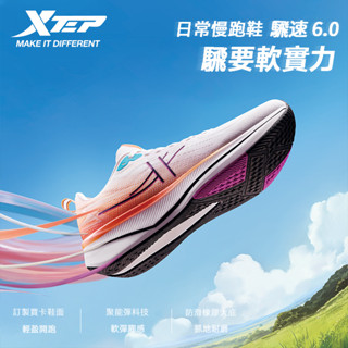 【特步 xtep】騛速 6.0 | 跑步鞋男2025年新款夏季 透氣減震運動競訓跑鞋