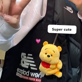 可愛的小熊維尼電動車平衡車摩托車寵物胸背裝飾配件掛件包 Gifs
