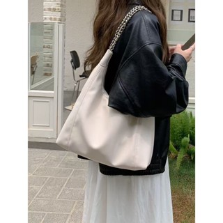 ✨新品通勤包✨韓版鏈條托特包大容量包包2025新款包包時尚通勤女包軟皮斜揹包【Vogue Vibe】