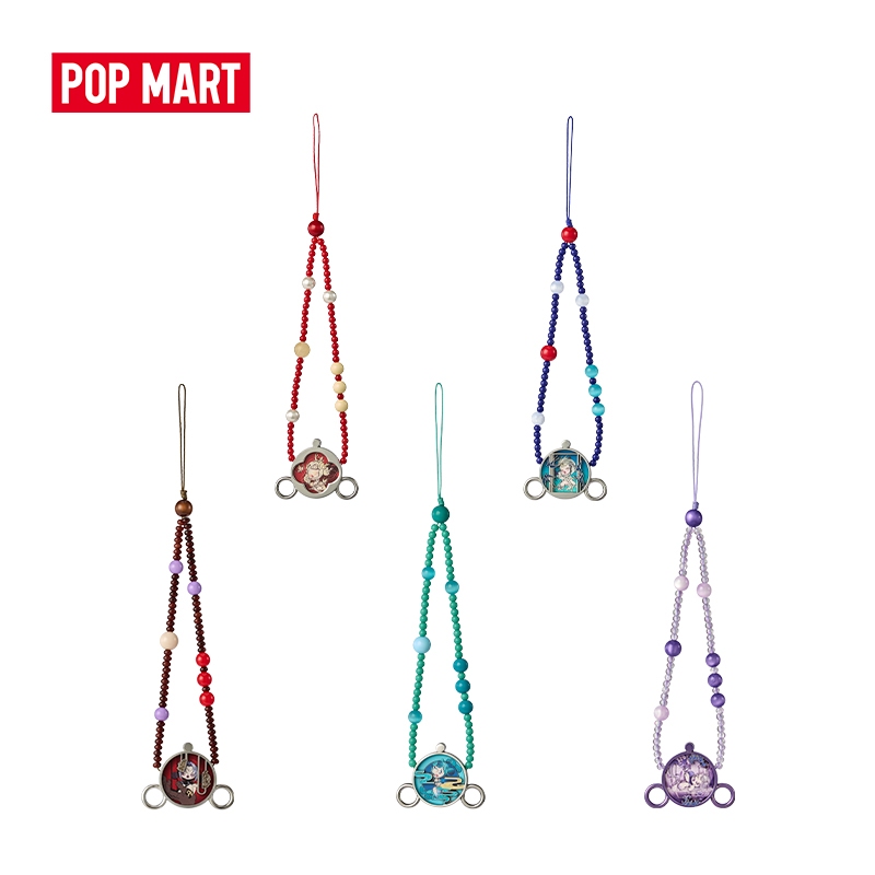 POP MART 泡泡瑪特 SKULLPANDA「邸語」觀中景系列手機掛鏈