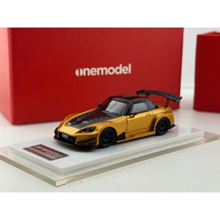 Onemodel 1 64 橙色 JDM JS AP S2000 賽車運動模型壓鑄樹脂車