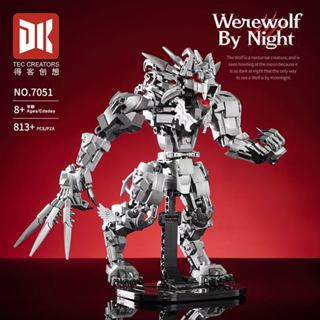 800+PCS 樂高積木 變形機甲系列 暗夜狼人 武裝機器人 兒童 高難度拼裝玩具禮物
