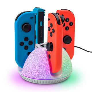 任天堂 適用於 Nintendo Switch Joy Con 的控制器充電器、適用於 4 個 Joycon 控制器的充