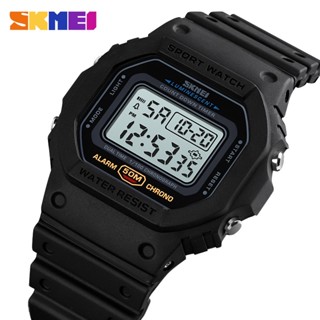 SKMEI 1628 時尚復古男錶 reloj hombre 多功能數字運動手錶男士 2 時間倒計時男士手錶