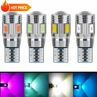 汽車內飾 T10 LED 燈 10SMD5730 12V 鋁製標記燈停車照明 COB 轉向訊號燈泡配件