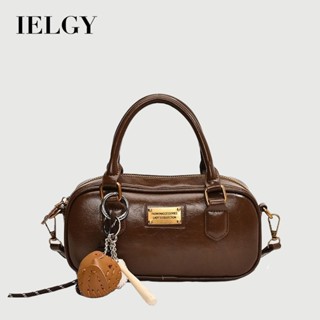 IELGY 單肩斜挎簡約斜揹包 高階感復古手提包